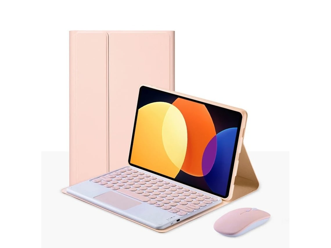 Capa Teclado Panoona Para Xiaomi 7/7 Pro 11,2 Polegadas 2024 ,com Teclado Touchscreen E Rato Bluetooth Verde