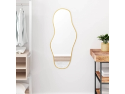 Vidaxl Espelho De Parede 90x40 Cm Dourado