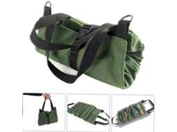 Bolsa organizadora de ferramentas Penggong com zíper, 5 compartimentos, portátil, em lona.