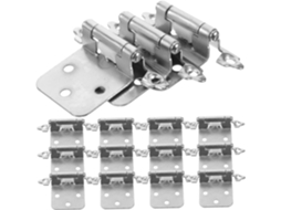 Conjunto De 16 Dobradiças Fechamento Suave Para Portas Armários, Com