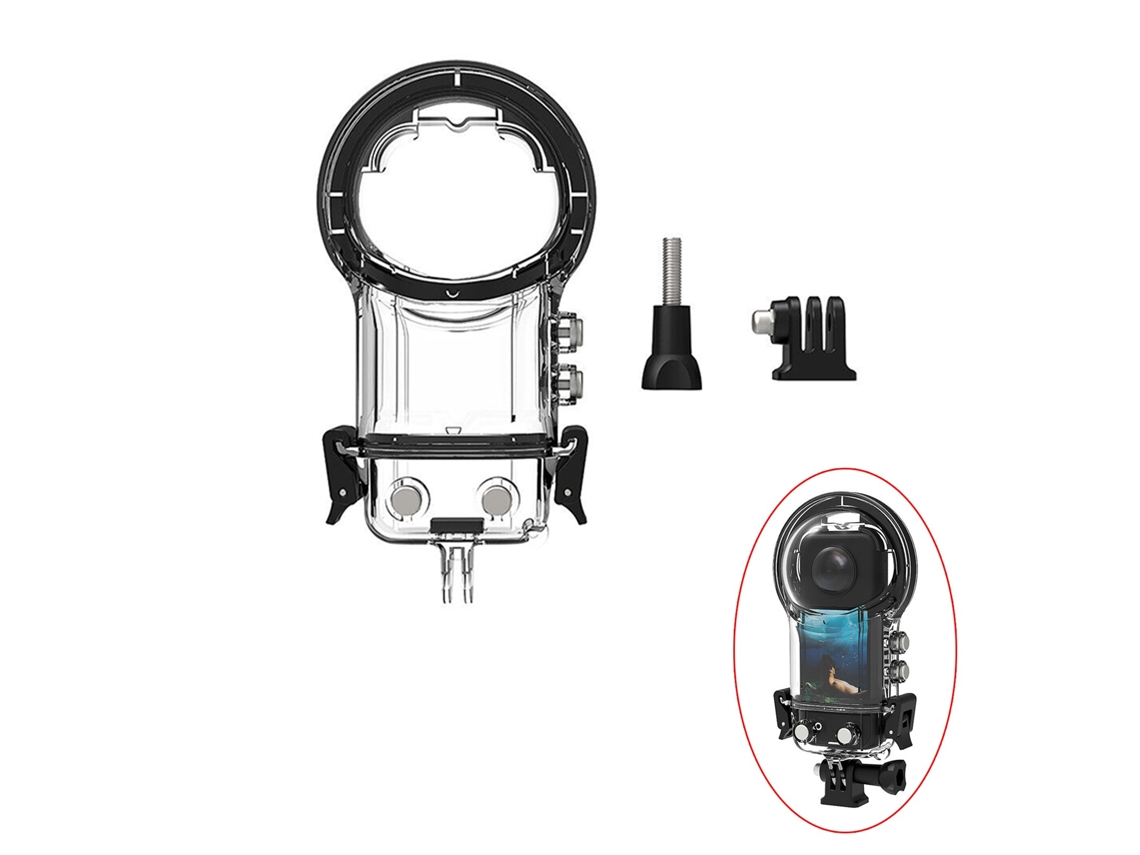 Capa De Mergulho À Prova Dágua Para Câmera De Ação Panorâmica Insta360 X3