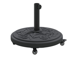 Maison Exclusive - Base Para Chapéu De Sol Art Deco Preto Ø 45 X 39,5 Cm Ferro