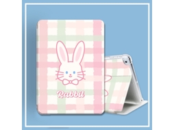 Capa Para Ipad De 10,2 Polegadas (geração 7/8/9, 2019/2020/2021), Estrutura Flexível Em Tpu, Airbag Anti-queda, Estampa De Coelho Xadrez. Siurn