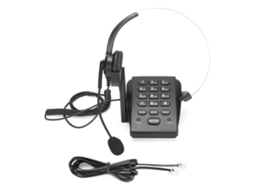 Aetheria telefone com Fio com Fone de Ouvido Centro de Chamadas Microfone Omnidirecional para Escritório Casa