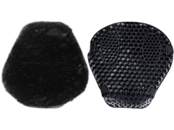Almofada De Assento De Motocicleta Em Gel 3d Preto Para Alívio De Pressão