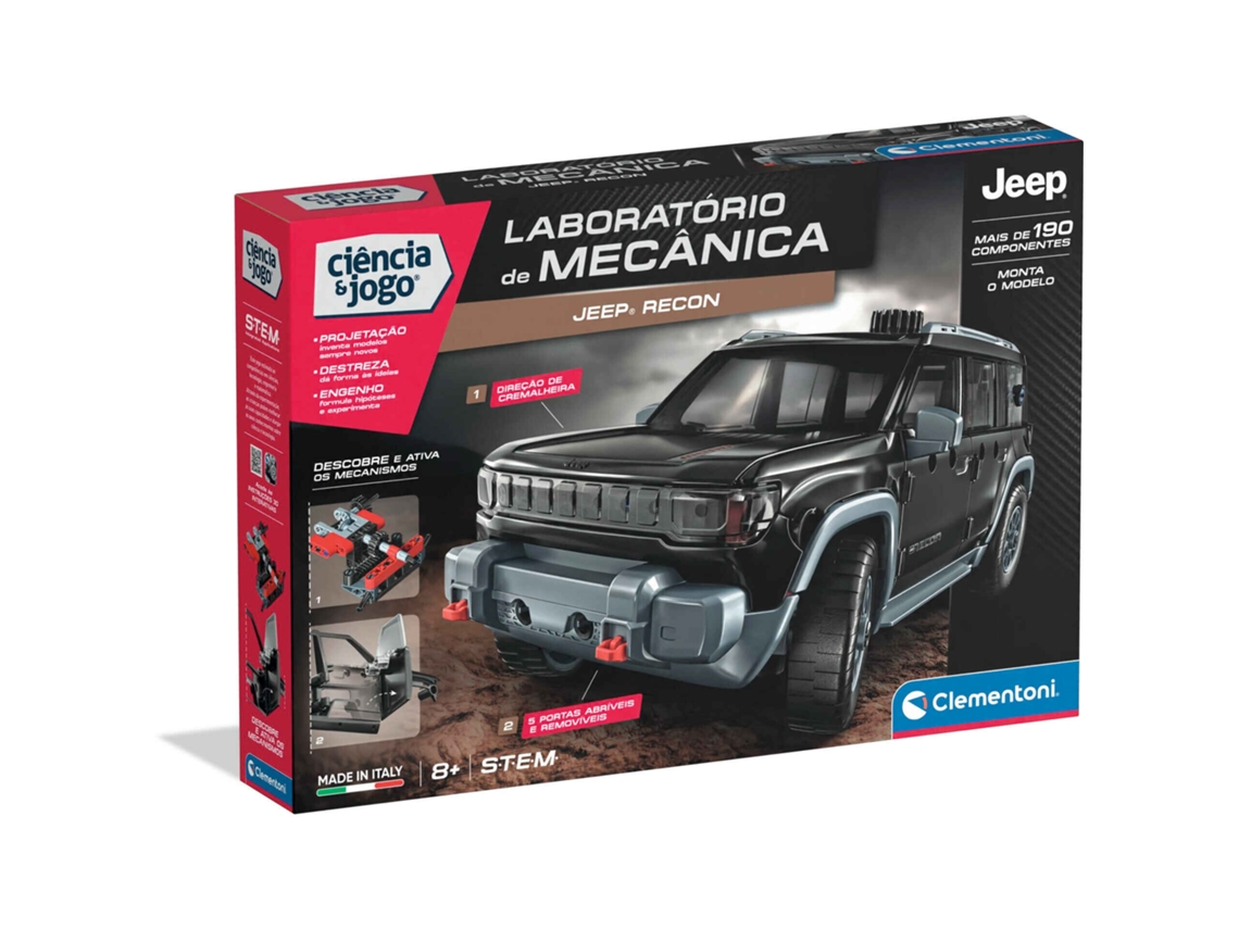 Laboratório de Mecânica CLEMENTONI Jeep Recon (Idade Mínima: 8 anos)