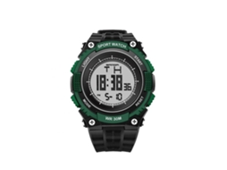 Reloj Electrónico Deportivo Pareja Impermeable Senda Pulsera Negro Verde