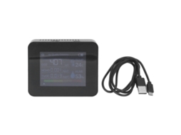 Monitor de Qualidade do Ar Portátil, tela colorida, CO2, temperatura, humidade LAXISCREED