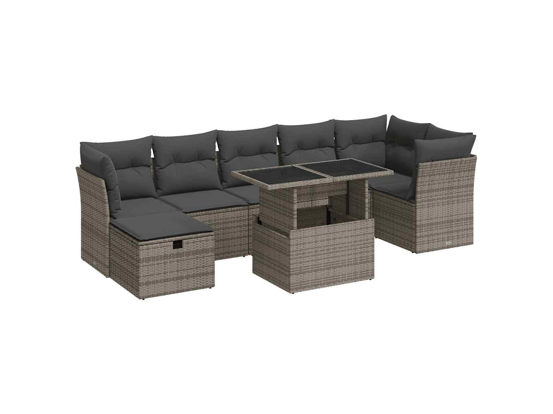 Garden Sofa Set, Garden Sofa Sets Vidaxl Cinzeto Rattan / Vime (n/a)