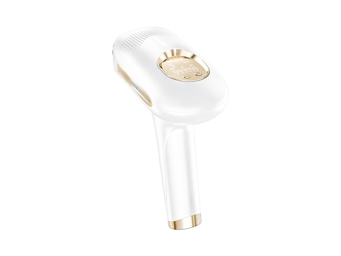 Depiladora Luz Pulsada YIZHOOD Bhrl-08 3 em 1 Tratamento de Rejuvenescimento para Acne Extra 2 Caps Aparador de Biquíni Permanente em Casa Branco
