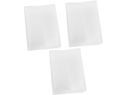 Conjunto De 3 Capas Protetoras Transparentes Pvc À Prova D'água Tamanho A5 Cadernos Livros Escolares