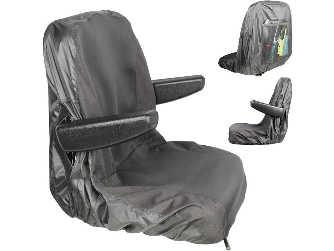 Capa Para Assento De Trator Respirável E Impermeável Com Bolsos Cortador Grama, Jardim, Campo, Parque E Trator
