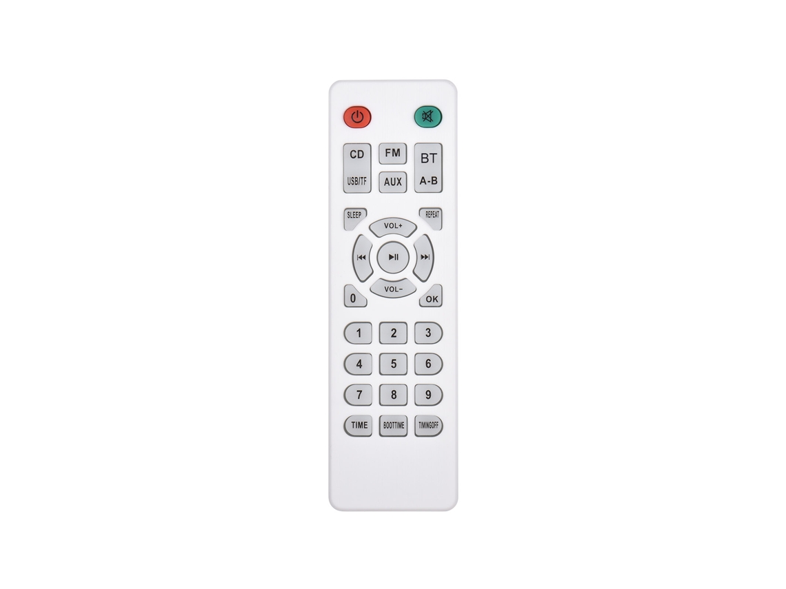 Aetheria reprodutor de Cd com Alto falante Bluetooth, Rádio Fm, Controle Remoto e Suporte para Parede/mesa