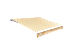 Vidaxl Tecido De Substituição Para Toldo Laranja E Branco 5x3 M Poliéster