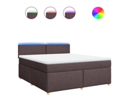 Box Spring Bed, Box Spring Beds Vidaxl Marrom Tecido (180 X 200 Cm)