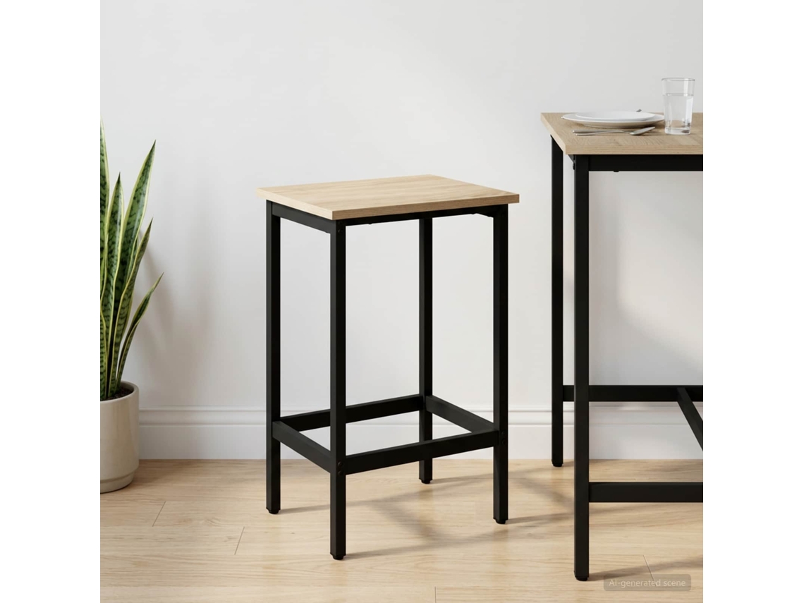 Vidaxl Banco De Bar Carvalho Sonoma 40 X 32 X 64 Cm