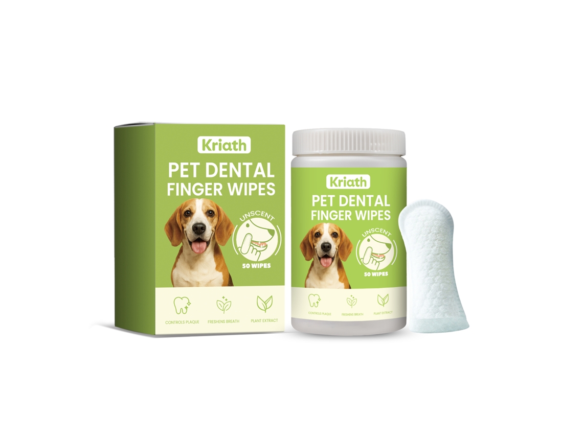 Cuidado Dental para Pets com Lenços LAXISCREED, Apropriados para Cães e Gatos