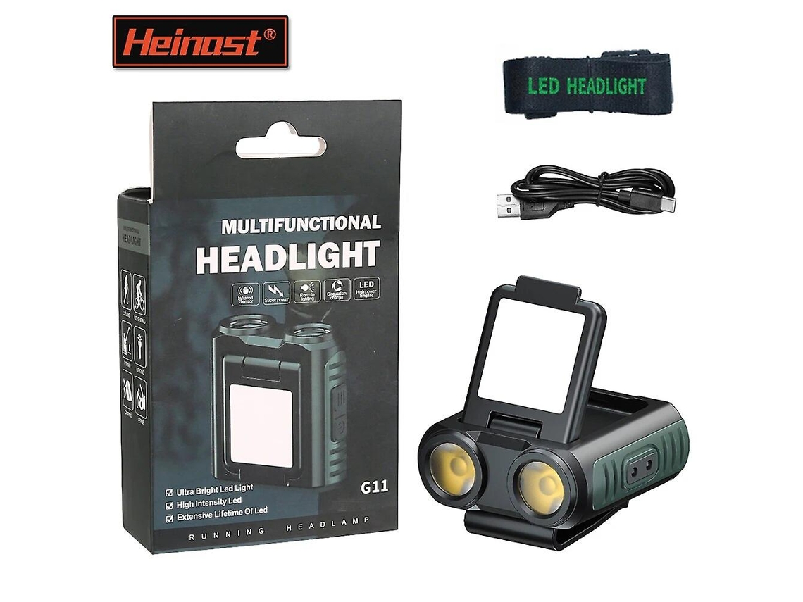 Farol De Led De Indução Com Mini Clipe Para Tampa, Bateria Integrada De 1200 Mah, Recarregável Por Usb, Para Camping E Pesca. Loja Olysi