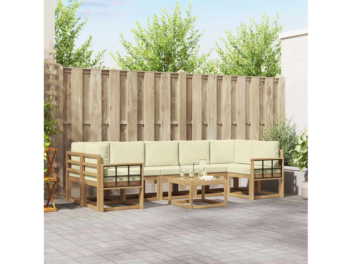 Vidaxl Conjunto De Sofás Para Exterior 6 Pcs