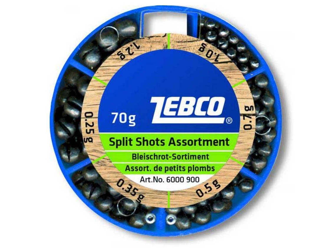 Sortimento Chumbos Split Shot Fine Azul 70 Gzebco