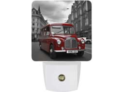 Luz Noturna Carro, Luz Noturna Inglaterra, Sensor Crepuscular, Luz Led Branca Quente, Lâmpada Econômica Quarto