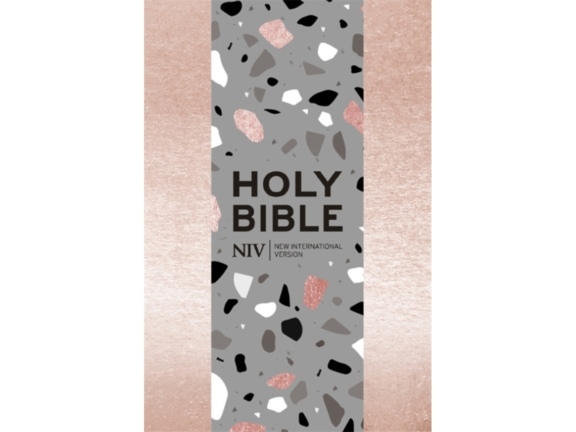 Livro NIV Pocket Rose Gold Terrazzo Soft-tone Bible with Zip de New International Version (Inglês)