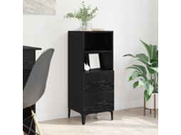 Vidaxl Buffet Carvalho Preto 34 X 34,5 X 90 Cm Madeira Processada