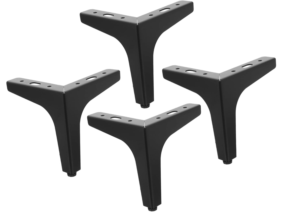 Sewacc Conjunto De 4 Pés Apoio Triangulares Para Móveis, Ideais Para Sofá, Cama, Cômoda E Mesa De Centro
