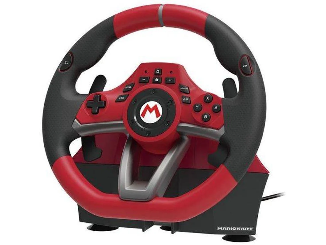Volante HORI Mario Kart Deluxe (Nintendo Switch - Vermelho)