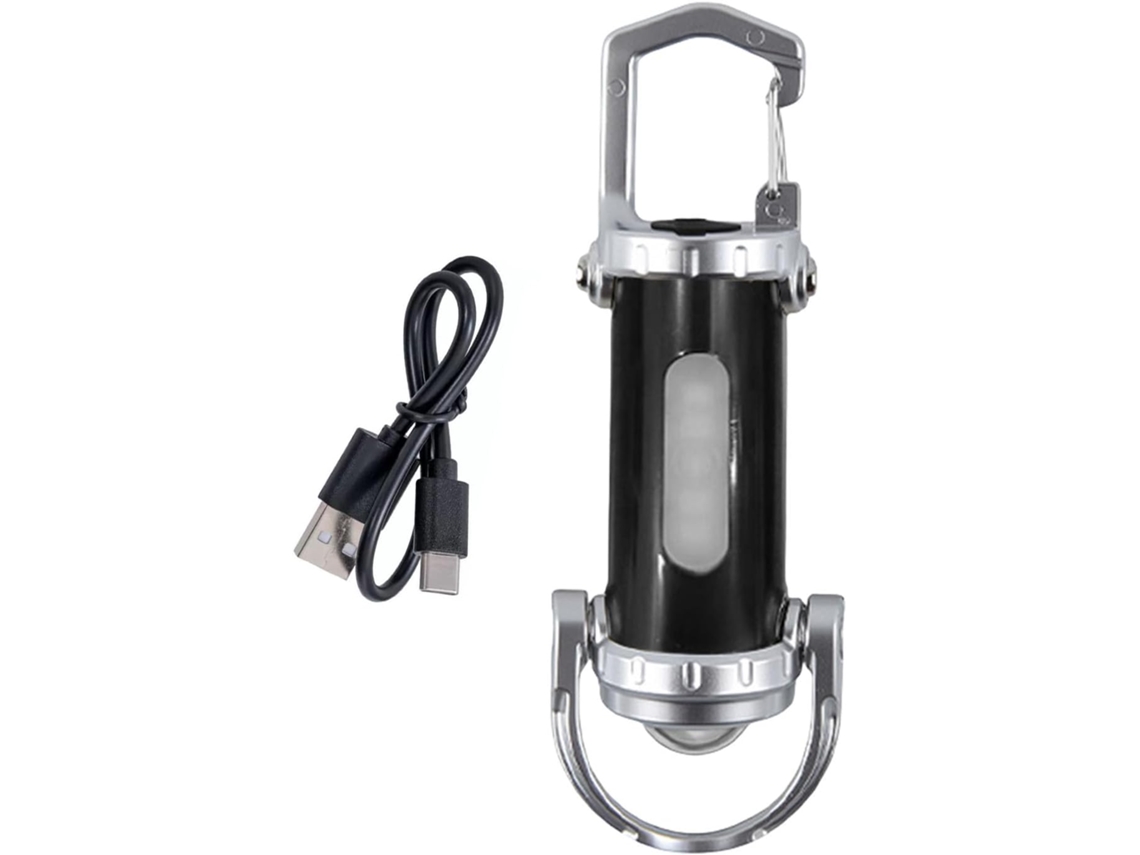 Lanterna De Trabalho Portátil Em Led Com Carregamento Usb E Indicador De Energia, Para Emergências E Uso Externo