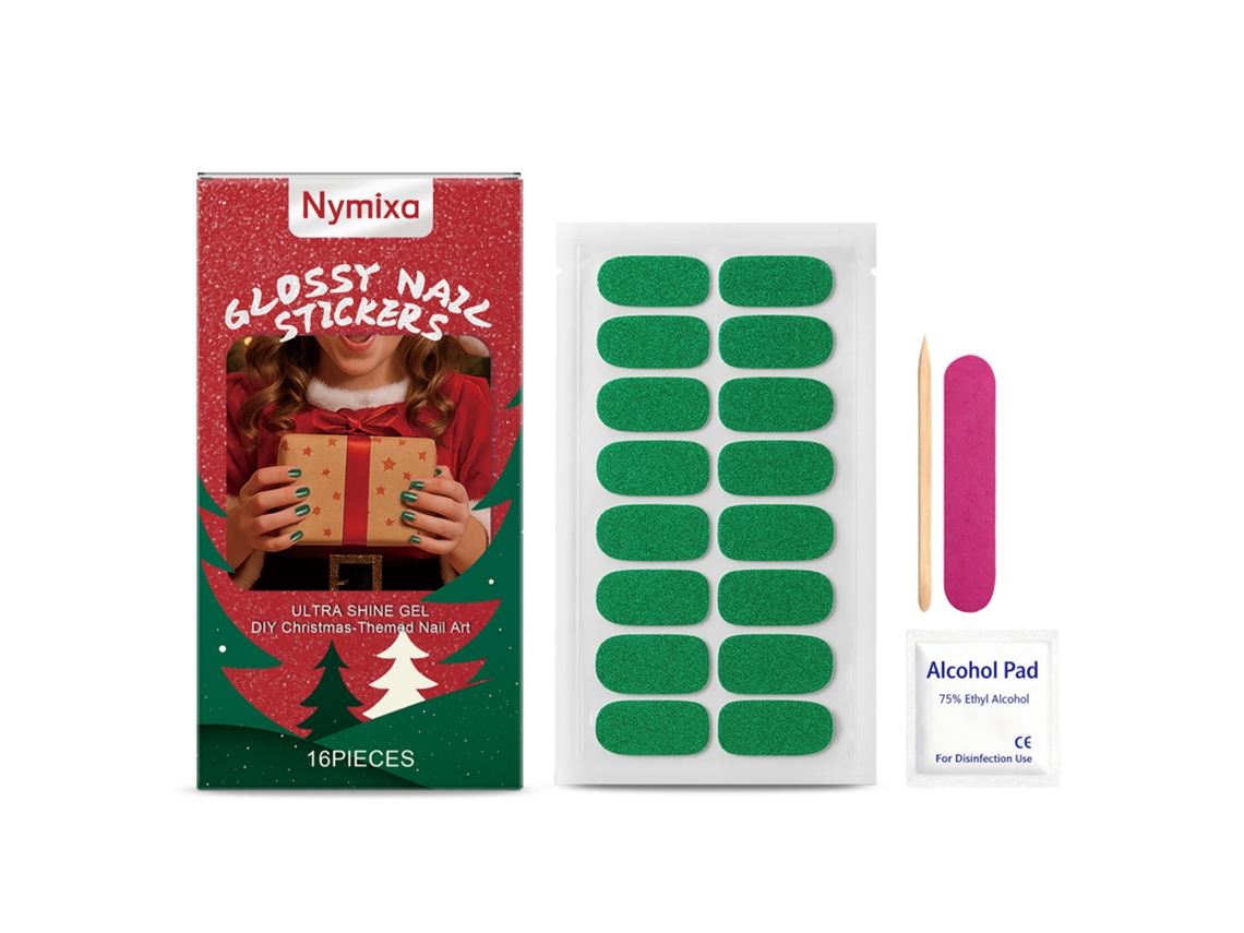 Adesivos de Gel Natal Coloridos para Unhas, Macios e Fáceis de Remover LAXISCREED
