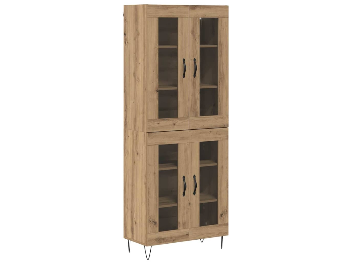Conjunto 1 Estante De Armazenamento Vidaxl Castanho Derivados De Madeira (69,5 X 34 X 90 Cm)