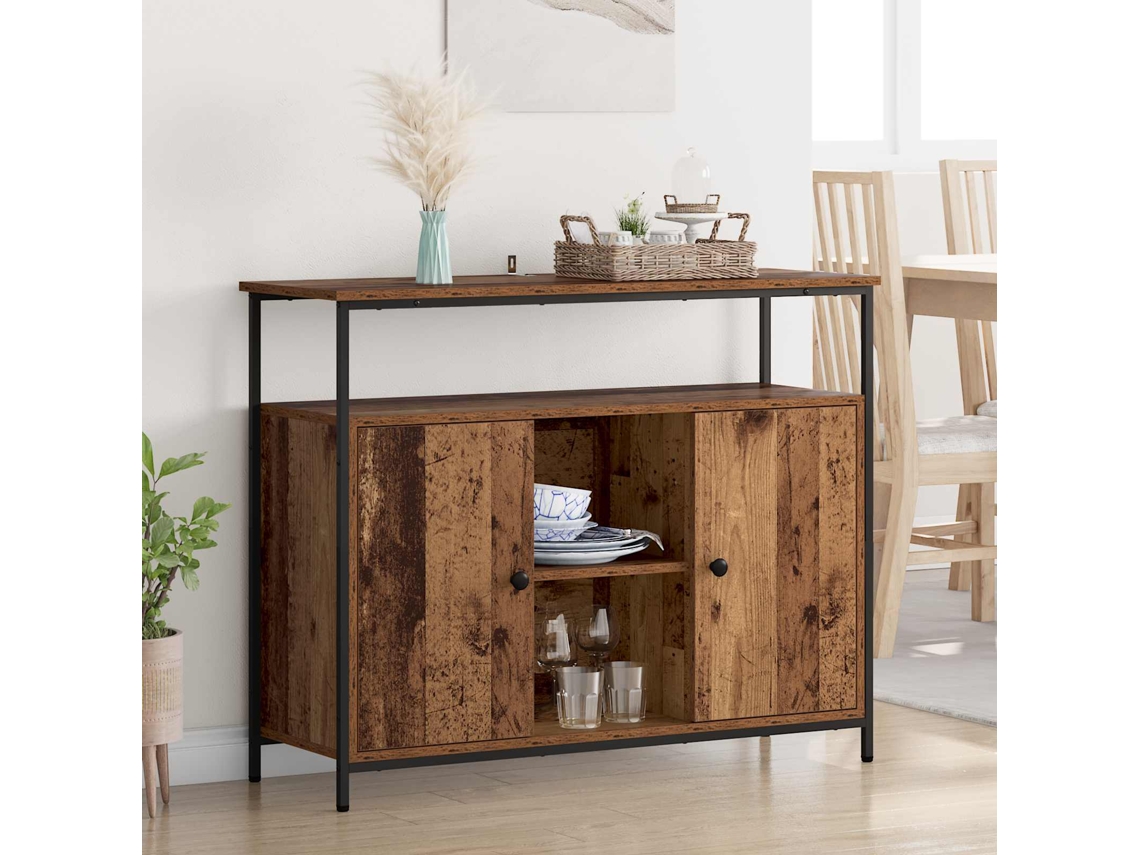 Vidaxl Buffet Madeira Antiga 100 X 35 X 80 Cm Madeira Processada