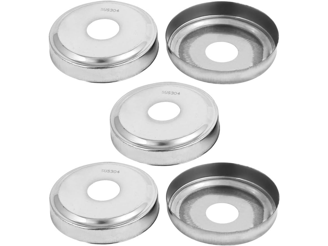 Placas de Cobertura para Corrimão Escada em Aço Inoxidável 304, 5 Peças, 2,68 Polegadas Diâmetro CHABERLU
