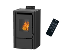 Salamandra A Pellets A Ar Anita 7,6 Kw Preto Sannover