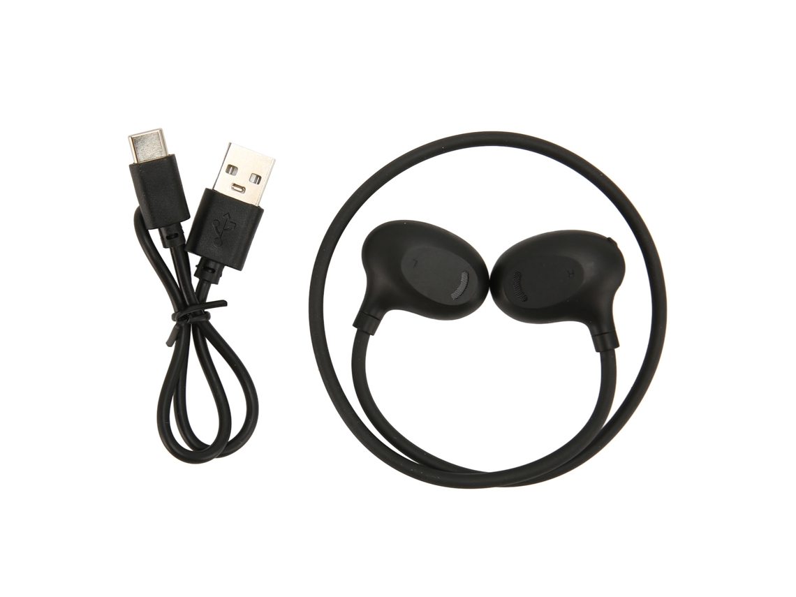 Fones de Ouvido Sem Fio Bluetooth condução Óssea Preto EOOCOO