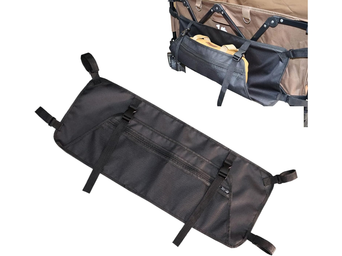 Bolsa Lateral BRILVIBERA para Carrinho de Bebê, em Tecido Oxford 600d, na Cor Cinza
