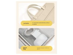 Capa Para Tablet De Alta Capacidade De 15,6 Polegadas, Capa Para Laptop Portátil, Bolsa Para Laptop Cáqui Slowmoose