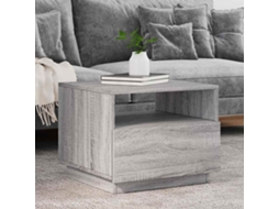 Vidaxl Mesa De Centro Com Luzes Led 50x49x40 Cm Cinzento Sonoma