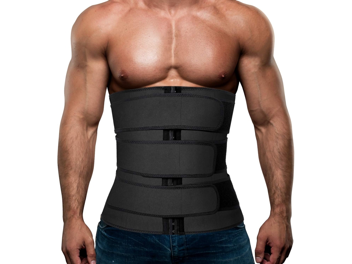 Cintura Redutora Em Neoprene Para Treino Masculino, Suor Sauna, Modelador De Barriga Com Cintas