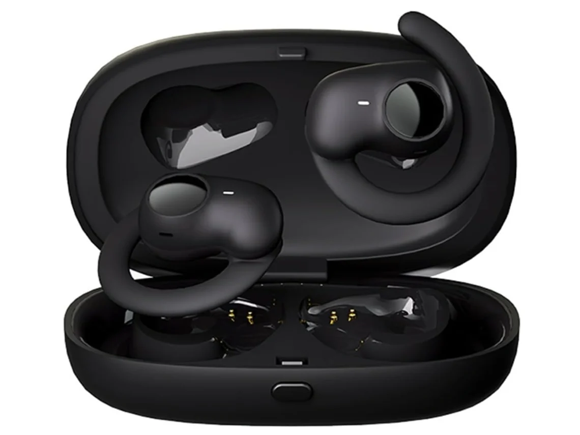 Fones Abertos Sem Fio Bluetooth, Modelo Externo Pendurado, Confortável Uso Fora da Orelha JIAPEI (preto)