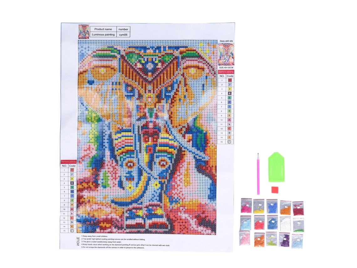 Quadro de Diamantes Luminous Animal LAXISCREED