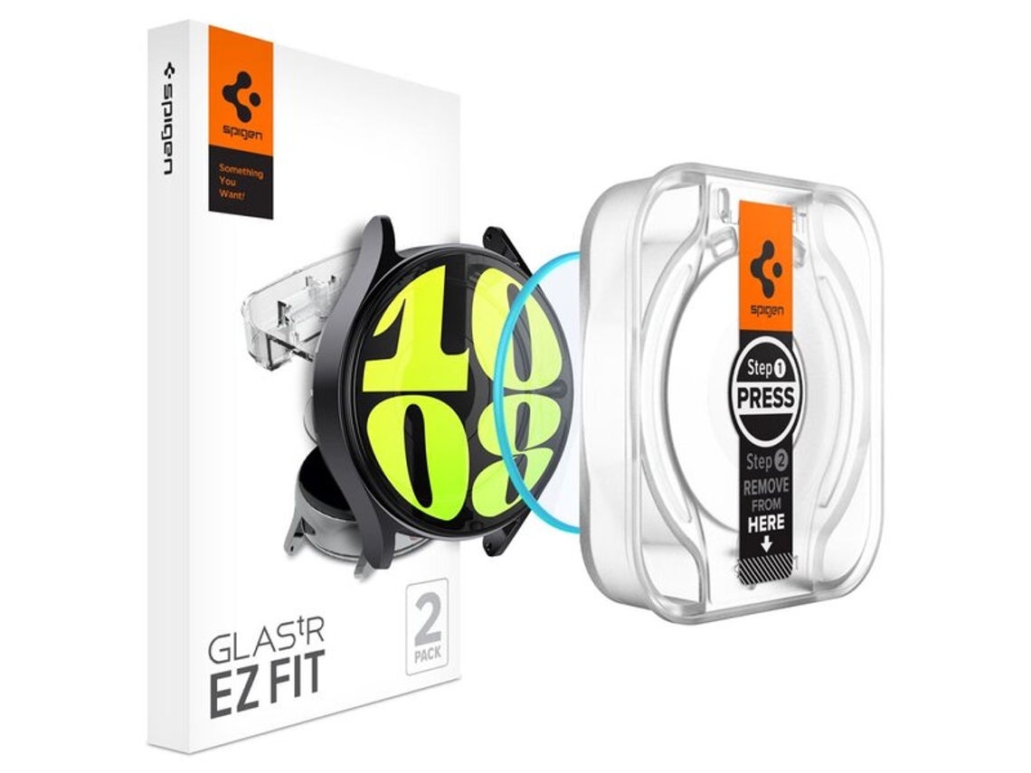 Spigen Glas.tr Ez Fit Grūdintas Stiklas 2 Vnt. Relógio Galaxy 7 Skaidrus Vayotoy (44 Mm)