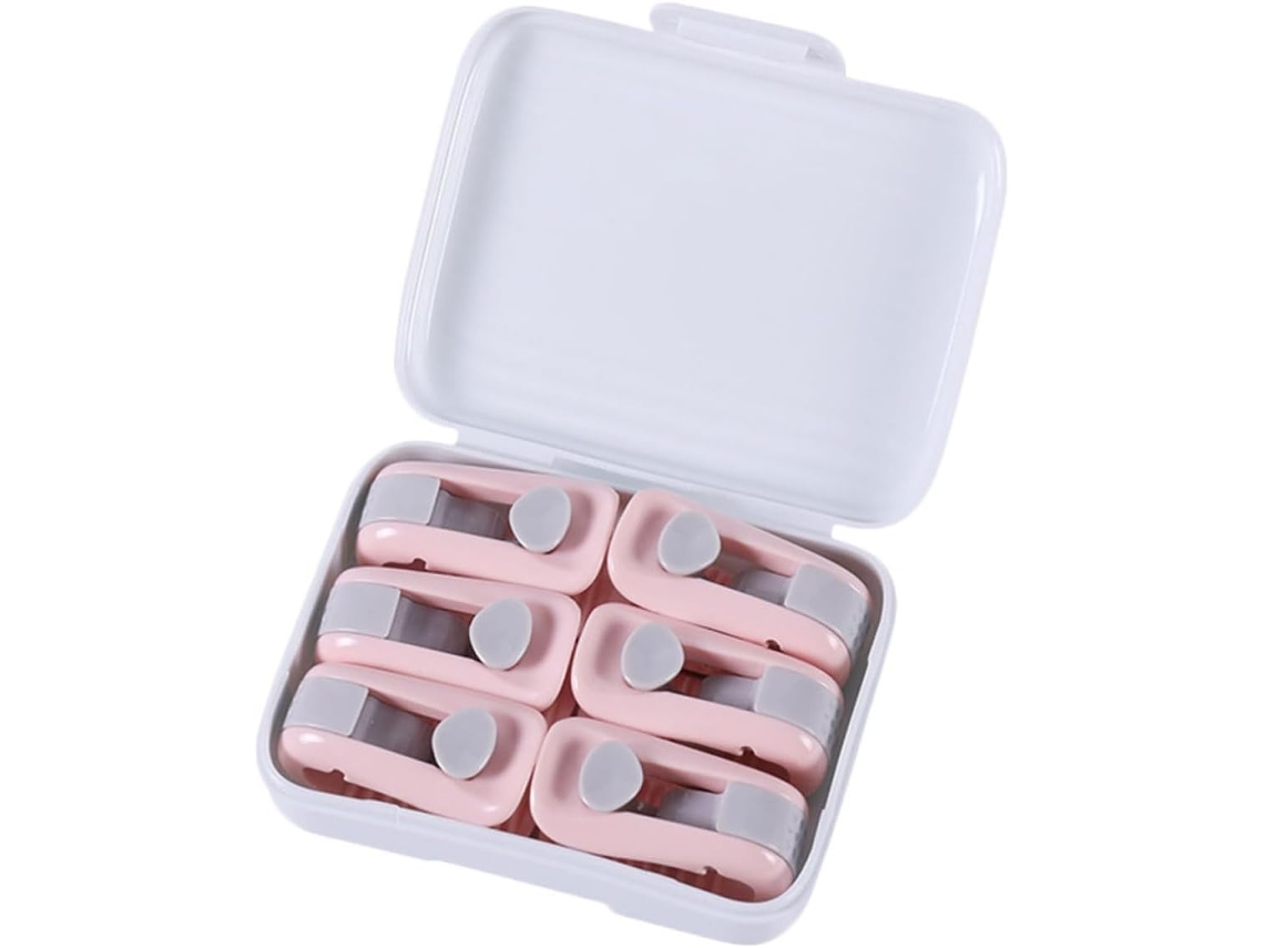 Conjunto De 6 Prendedores Edredom Antiderrapantes, Sem Agulha, Para Colchas E Edredons, Clipes Compactos De Abs Para Uso