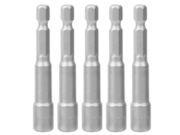5pcs Adaptador De Chave De Hexagonal Magnético Forte Para Furadeira Pneumática 6mm 65mm