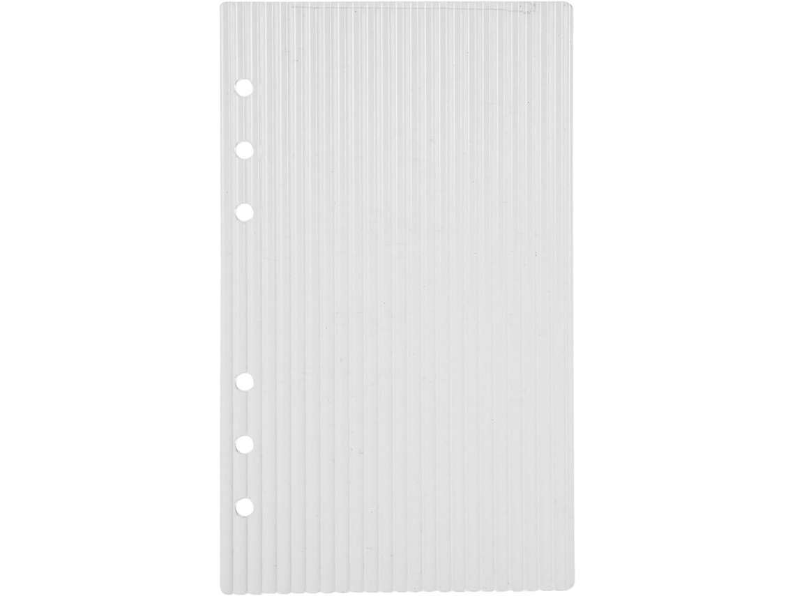 Gadpiparty Camada Acrílica Transparente A6 com 6 Anéis para Pasta Recarregável, Camada Resistente para Agenda