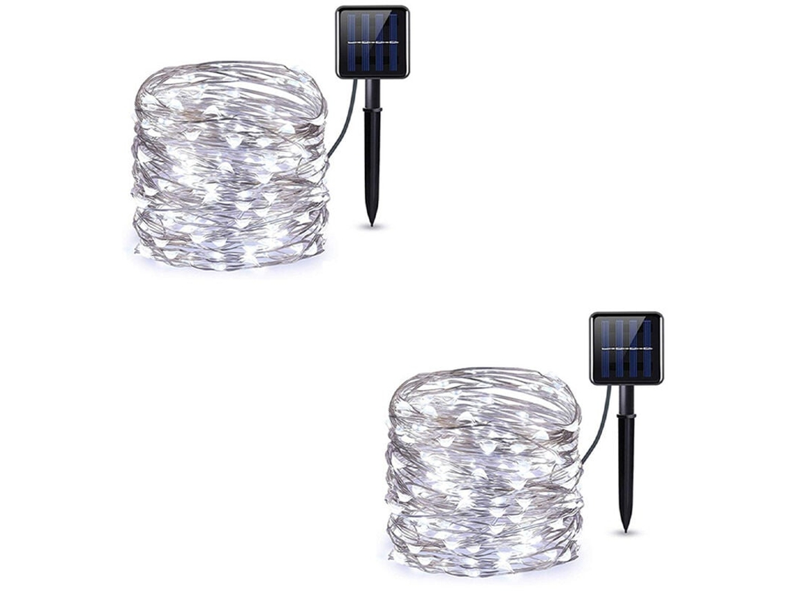 2x50 Luzes De Corda Led Operadas Por Bateria Com Controle Remoto, 16 Pés, Adequadas Para Uso Interno E Externo, Roxas Aquaforge