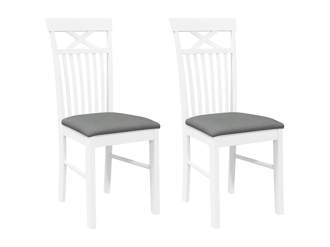 Dining Chair, Dining Chairs Vidaxl Branco Borracha (n/a)
