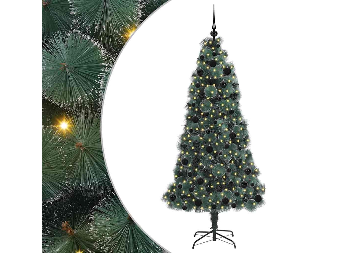 Conjunto 1 Árvore De Natal Artificial Vidaxl Verde Plástico (180 Cm)