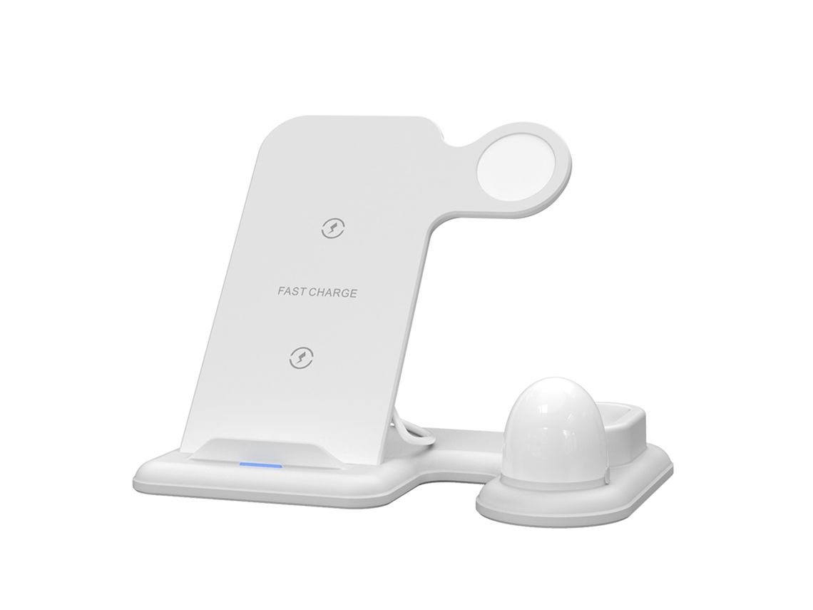 Carregador Sem Fio Desmontável 4 Em 1 X356 Para Iphone/samsung/iwatch/airpods Com Luz Noturna